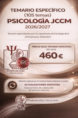 Temario específico Psicología JCCM (sin tests)