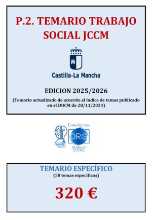 Temario específico Trabajo Social JCCM