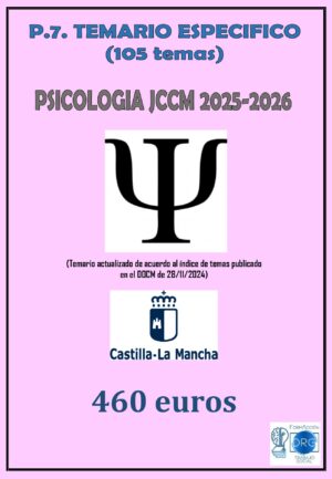 Temario específico Psicología JCCM